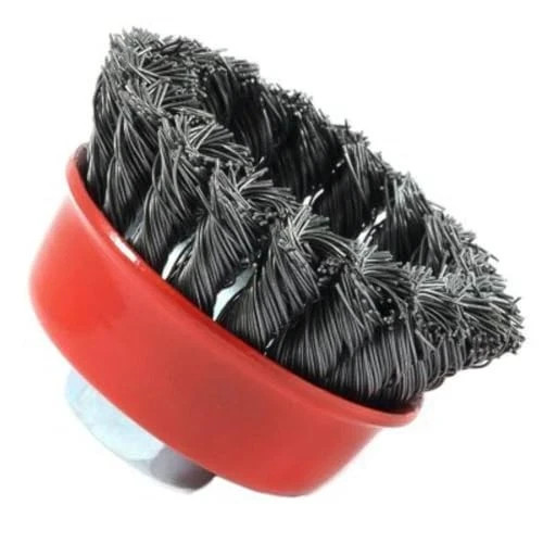 10 Pack 2-3/4 inch Wire Wheel Brush Cup Brush for Metal, Rust Removal, Abrasives