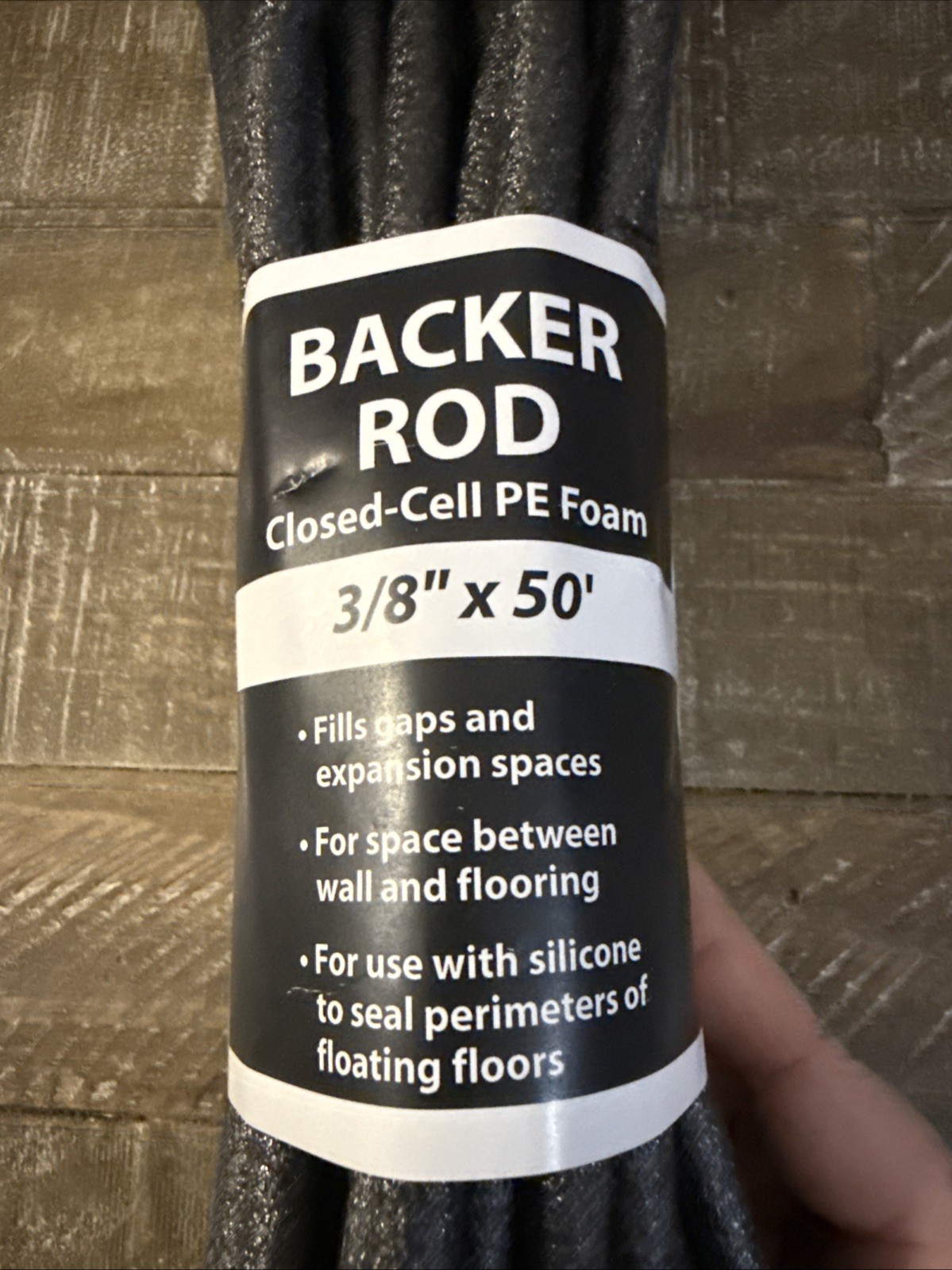 Backer Rod Closed Cell PE Foam 3/8”x50’-Brand New-SHIPS N 24 HOURS