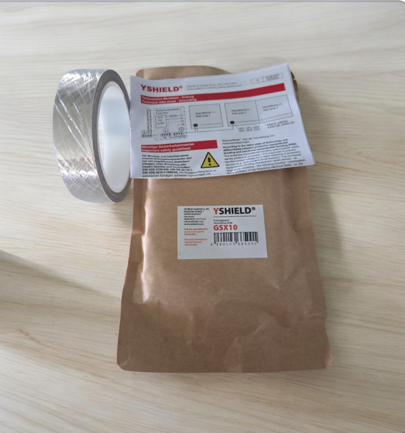NEW-GSX10 Grounding Strap with Conductive Glue 1″ X 32.81′ shield dangerous EMF