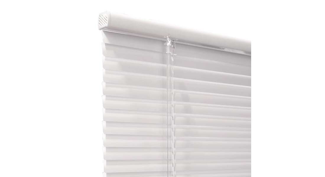 White Cordless Room Darkening Aluminum Mini Blind 1 in. Slats 28.5 in. W x 72 in