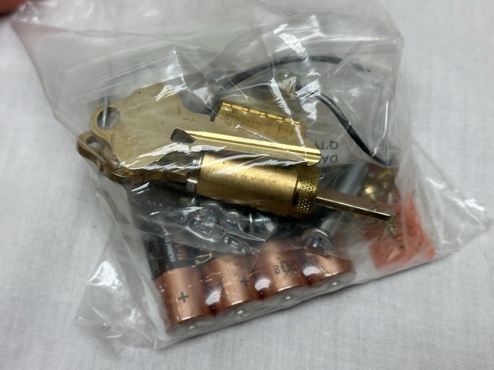 Schlage GR1 Mobile Wireless Cyl Lock NDEBP ATH 606 Latch Bright Brass