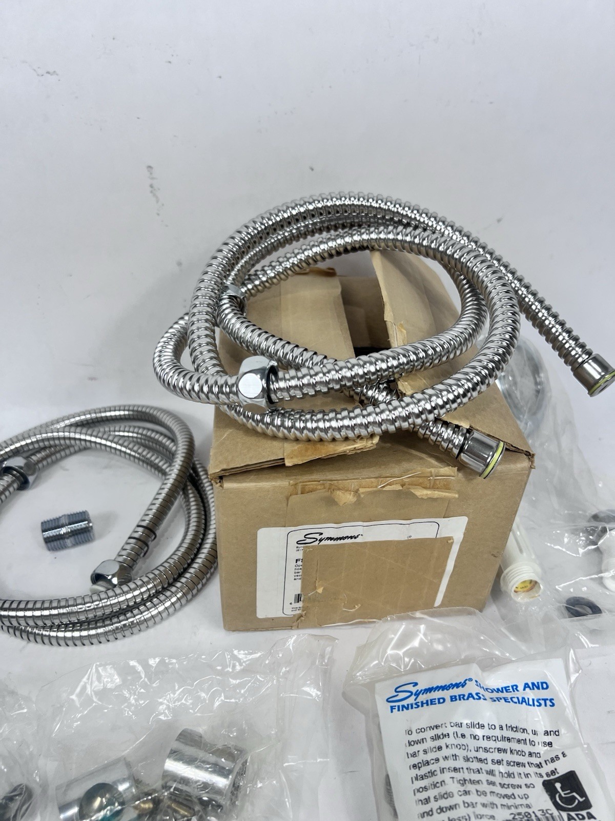 Symmons 1-801-458-FSB Hyda Pipe Shower Unit Head Kit Bar Not Included