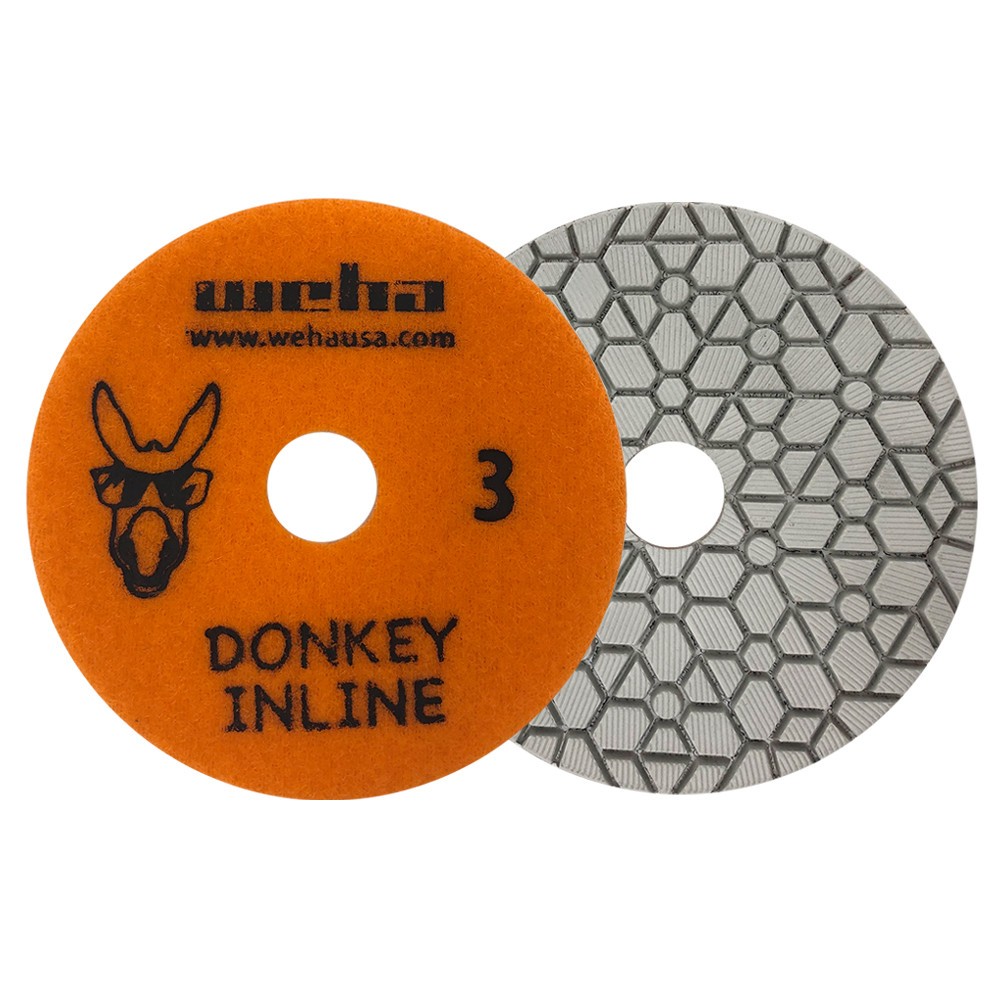 Weha 4″ Step 3 Donkey 3-Step Inline Polishing Pads