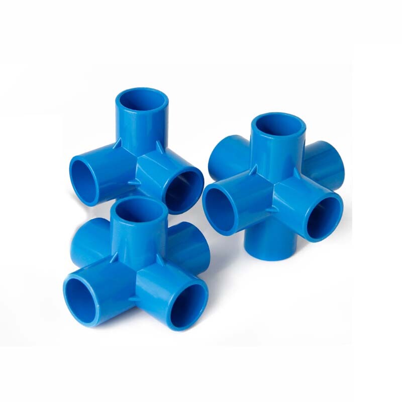 20/25-50mm PVC Three-Dimensional Water Pipe Right-Angle Rack Fittings 4/5/6 Way