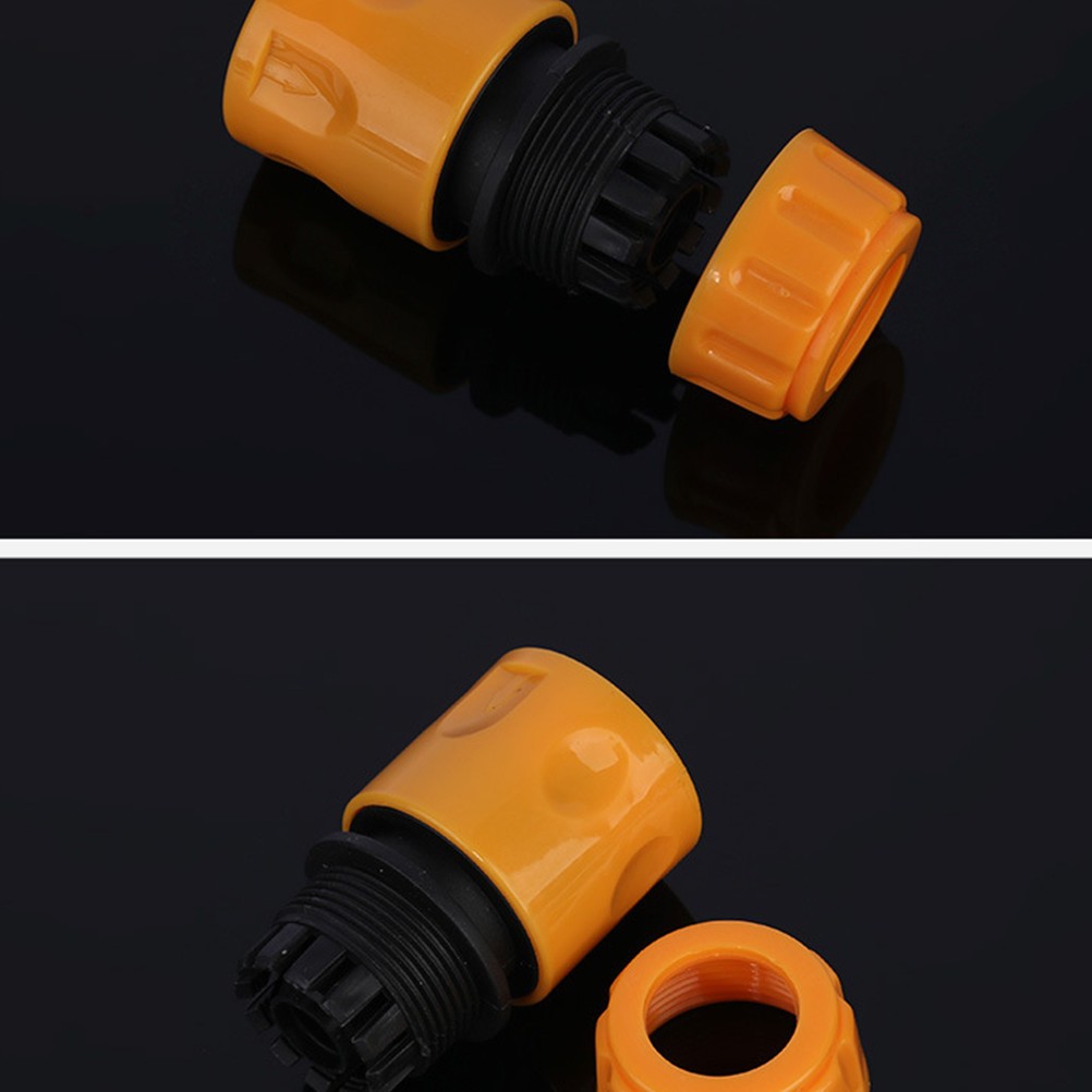 8Pcs Durable Hose Connection Tool Water Connector Reusable Yellow for Garden