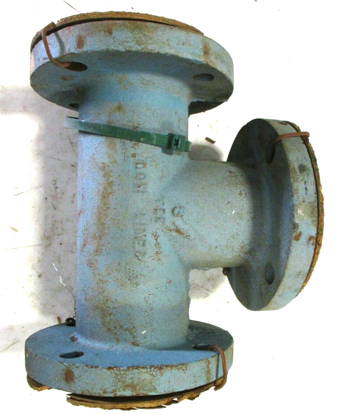 DOW LINED Cast Iron Tee 3″ Class 125 Flanged End Pipe Fitting
