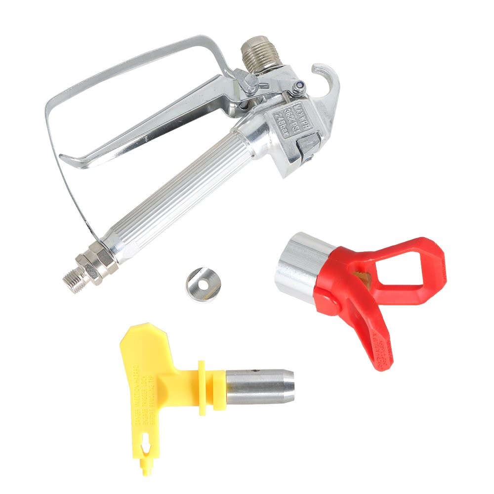 3600 PSI Spray Gun with 517 Tip & Guard Airless Paint For Sprayer US