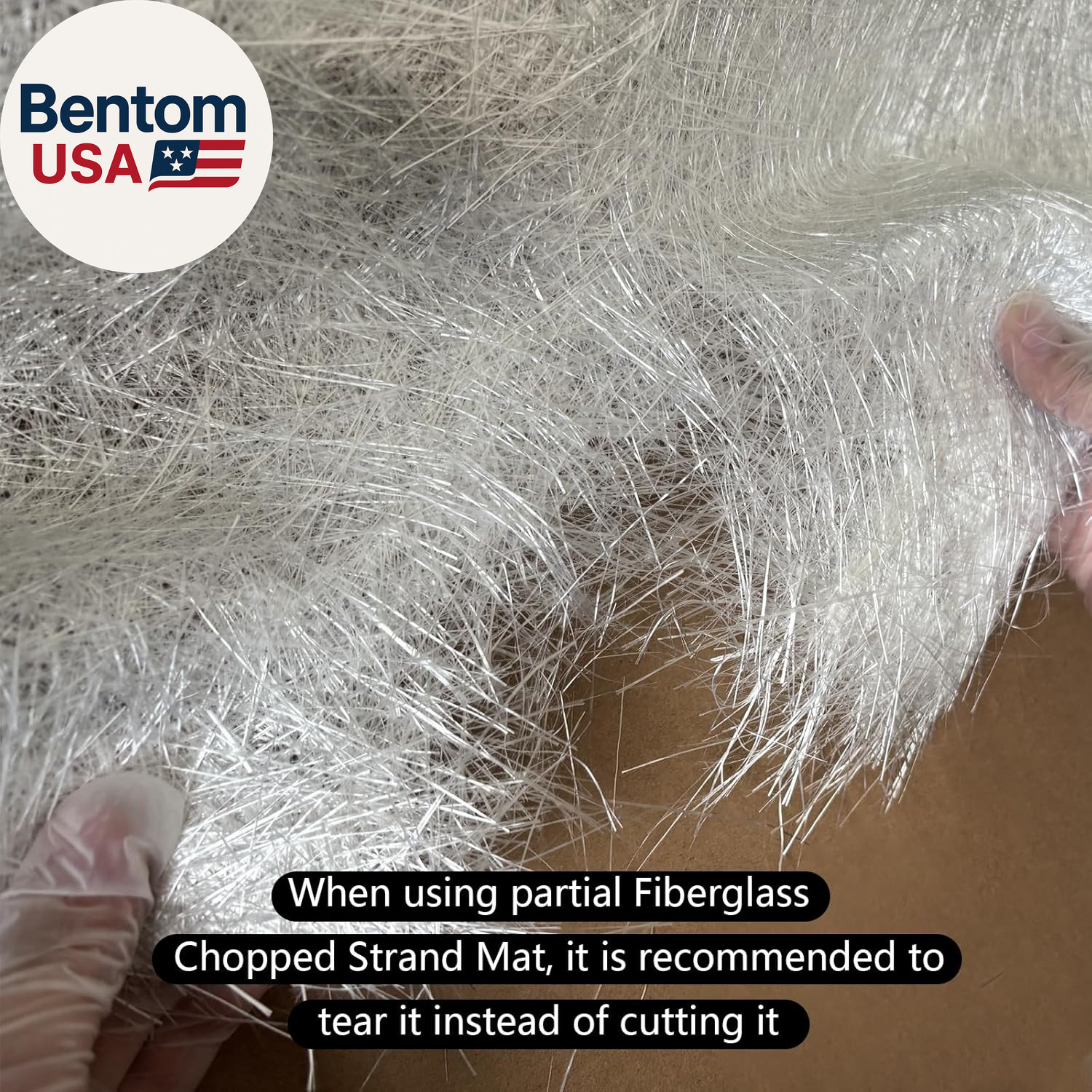 Fiberglass Chopped Strand Mat, 10 Yards X 4” Fiberglass Mat Roll, 1.5Oz, Suit f