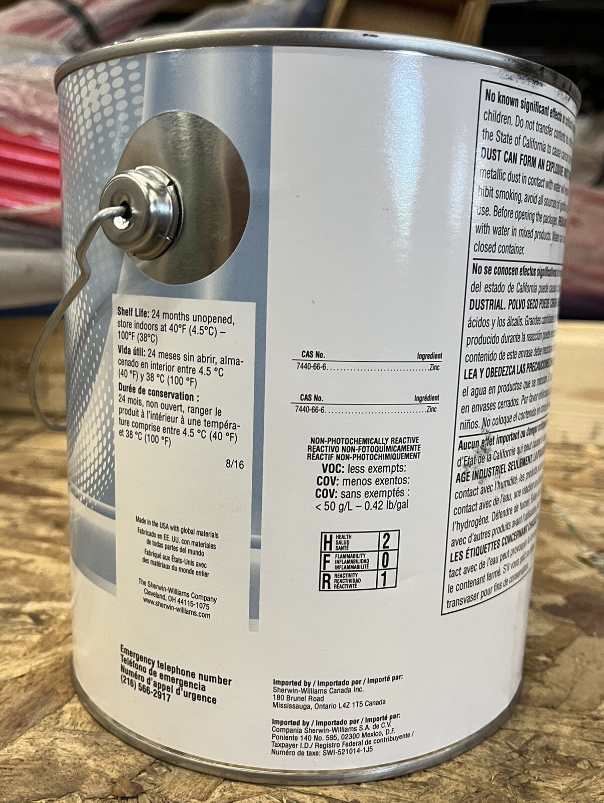 Sherwin Williams Zinc Clad Zinc Dust Powder Part F 22LB