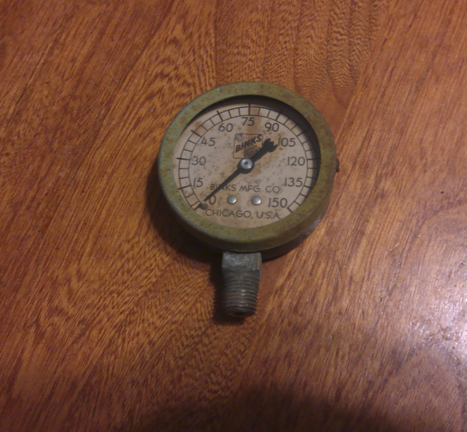 Vintage Binks Mfg. Co. Spray System Pressure Gauge Chicago USA 150 PSI works