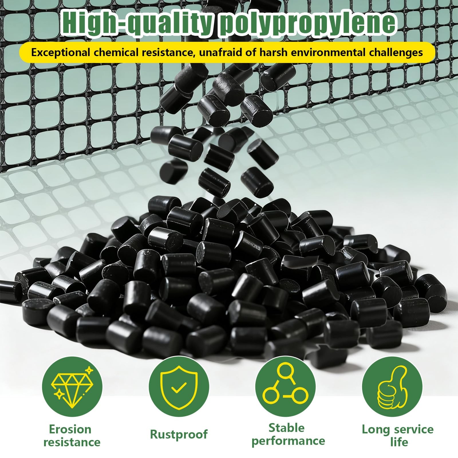 4ft x 65ft Bi-Directional Geogrid for Retaining Wall, Driveway