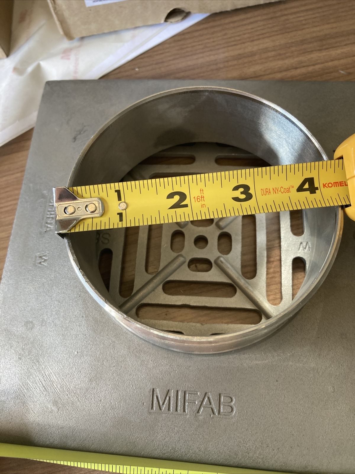 Mifab S8PS -3 Reinforced 8″ Square Strainer Floor Shower Drain Stainless 304