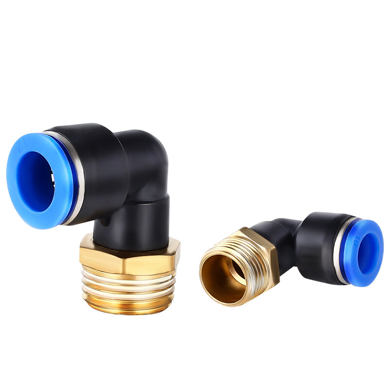Nylon Elbow Male Stud Pneumatic Push Fit Connector Hydraulic Push Air Fitting