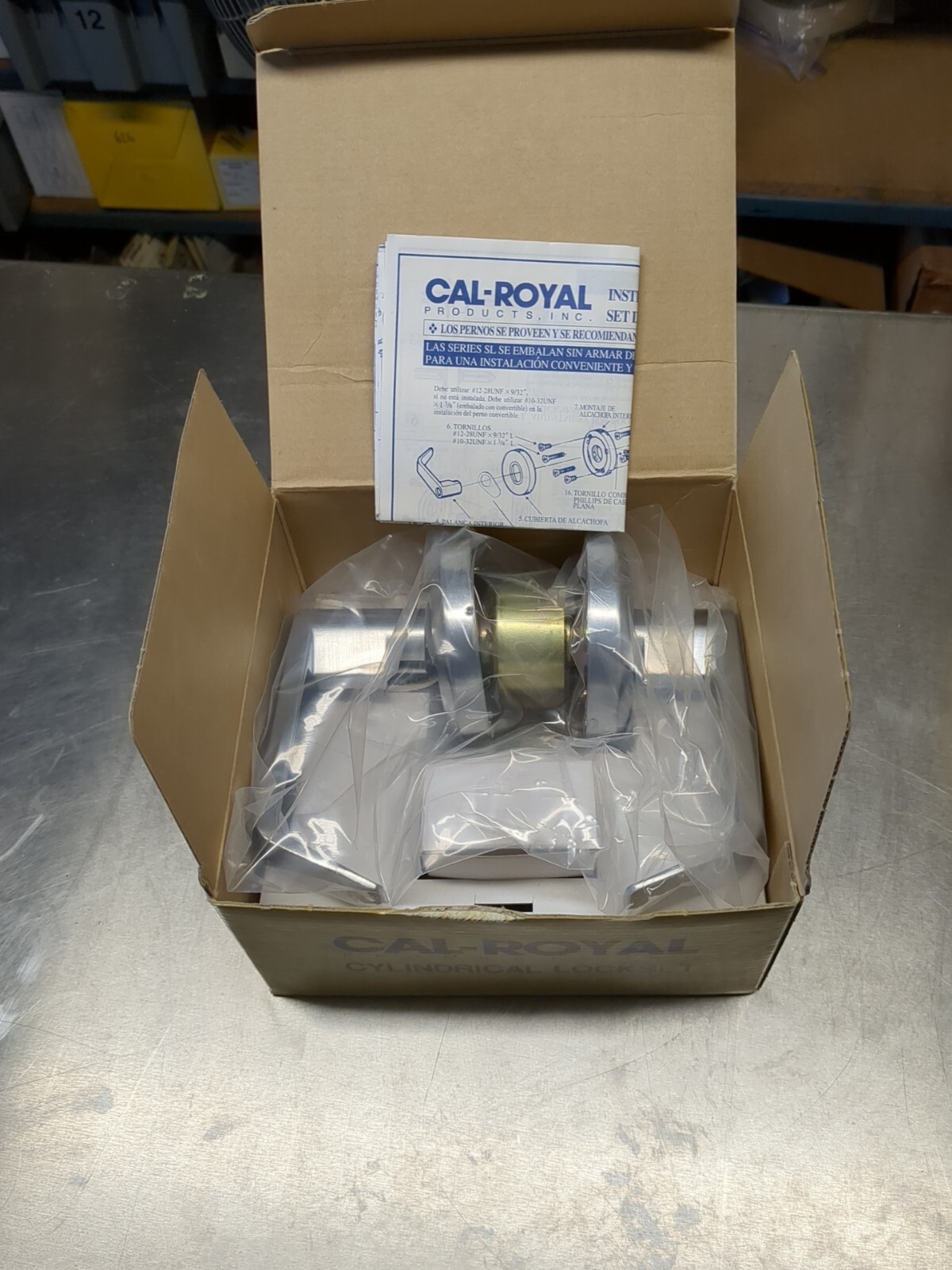 Cal-Royal ICSL-05 626 Grade 2 Storeroom Lever w/ Clutch, Schlage SFIC (not incl)