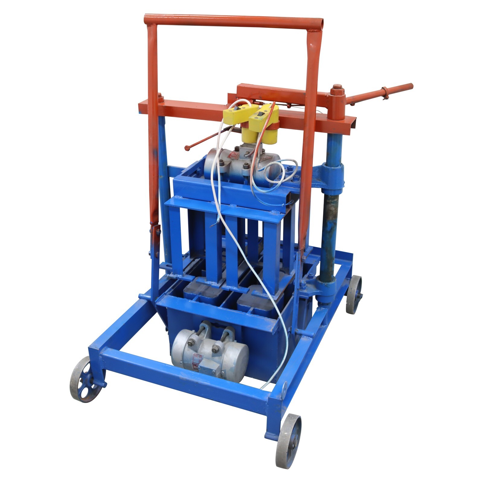 Hand-propelled Hollow Soil Block Brick Molding Machine 220V 15.75×7.87×7.87in