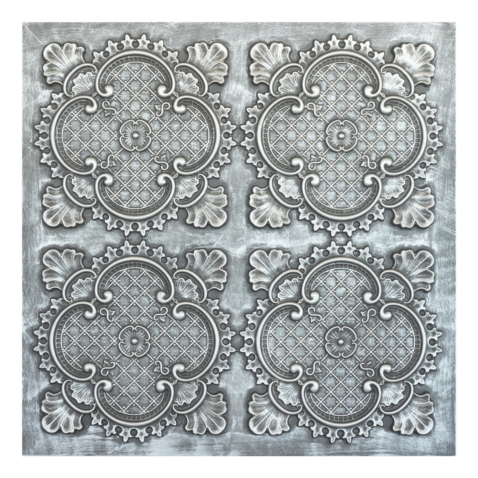 Vintage Pattern Tin Ceiling Tiles PVC Wall Panels 2’X2′ PL80 Antique tin 10pcs