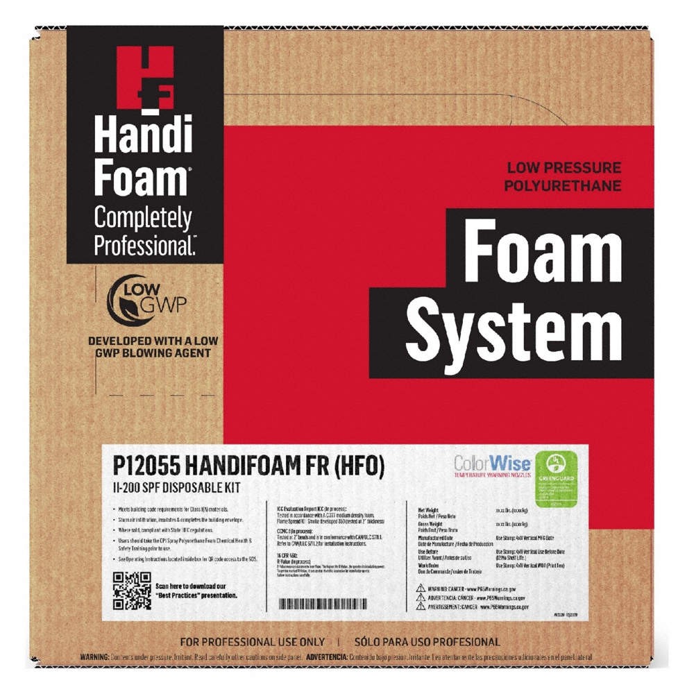 HANDI-FOAM P12055G Insulating Spray Foam Kit,Cream,40 lb 2TE59