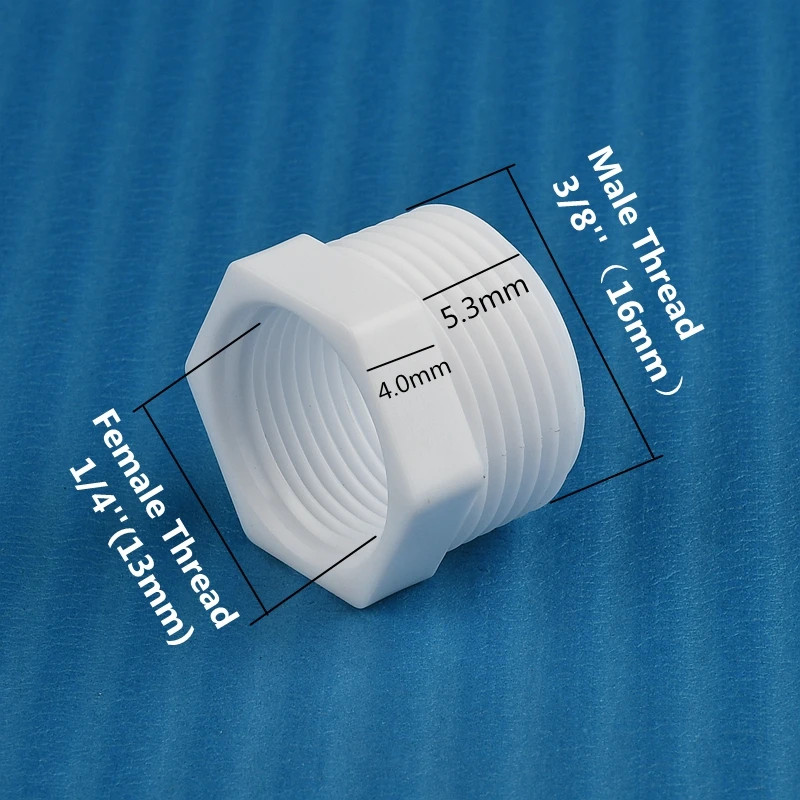 Plastic Threaded Bushing Connector 3/8“ 1/4“ 1/8“1/2″ 3/4″ 1”Straight Male/Fema