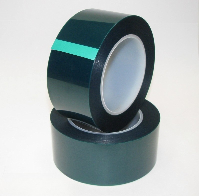 2 inch x 72 yds – High Temperature Polyester Green Masking Tape for Powder Coat