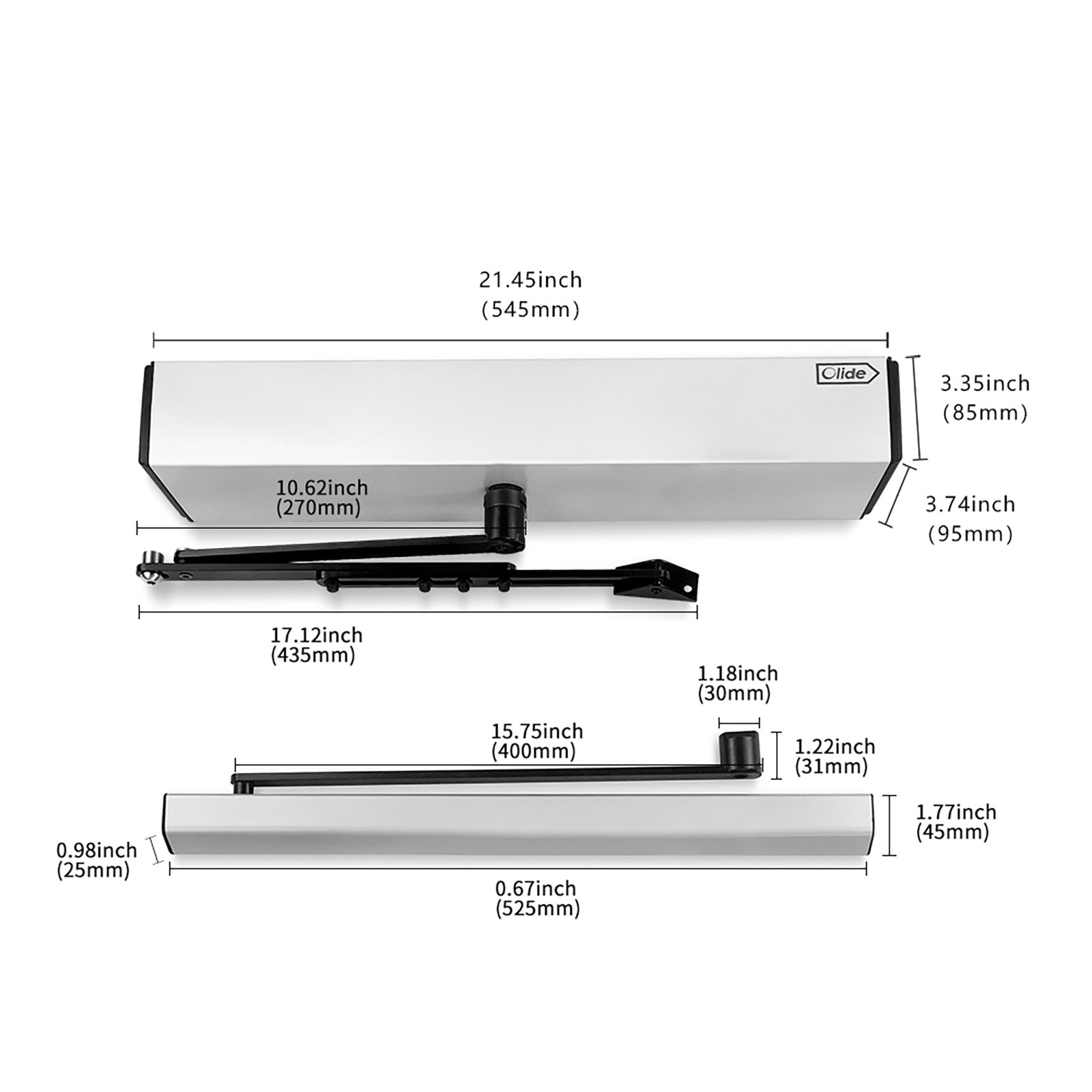 Olide Commercial Door Opener Automatic with 304 Stainless Steel Sensor Switch