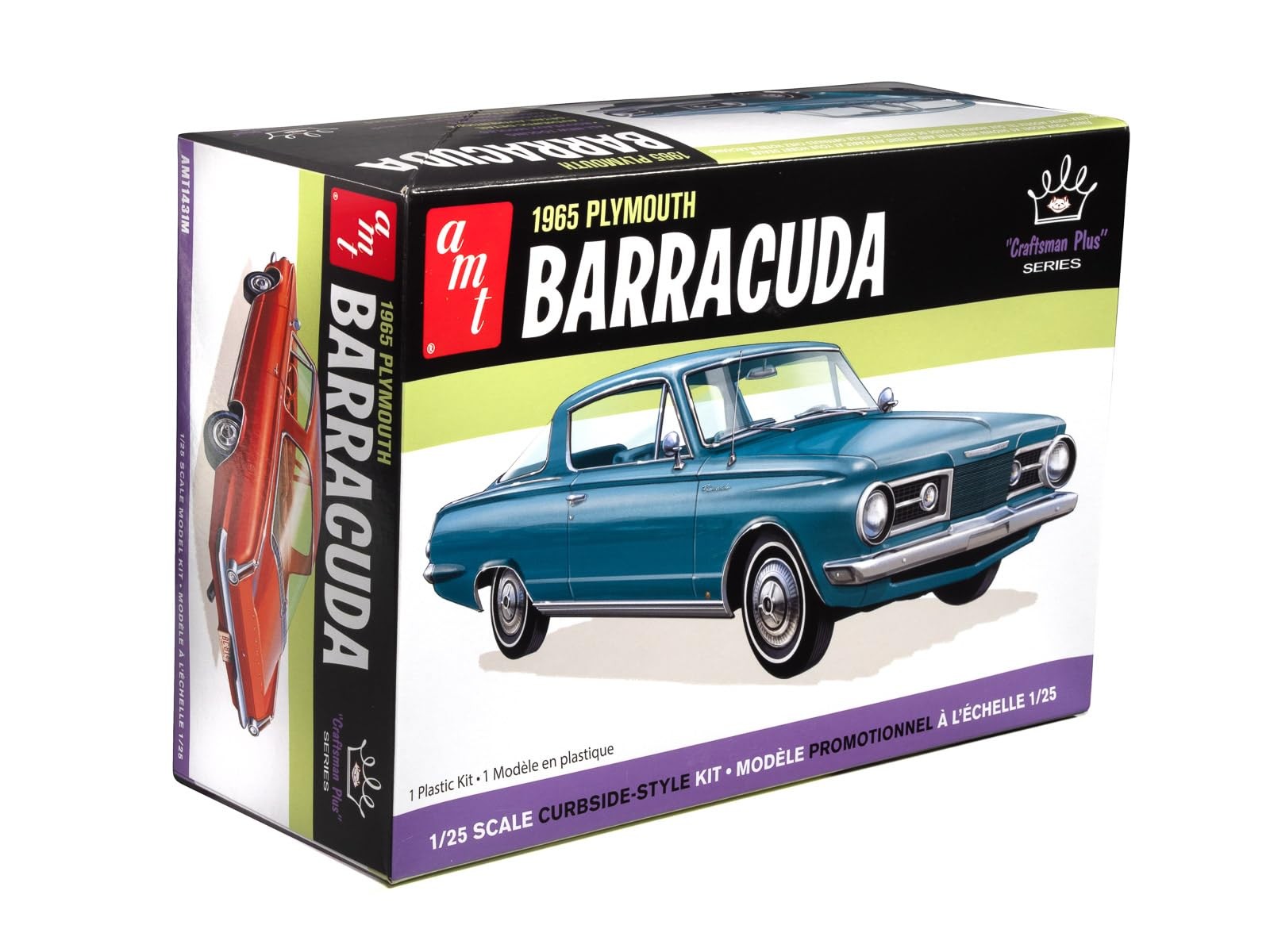 AMT 1965 Plymouth Barracuda 1:25 Scale (3.75″ x 9.25″ x 6.5″), Multiple