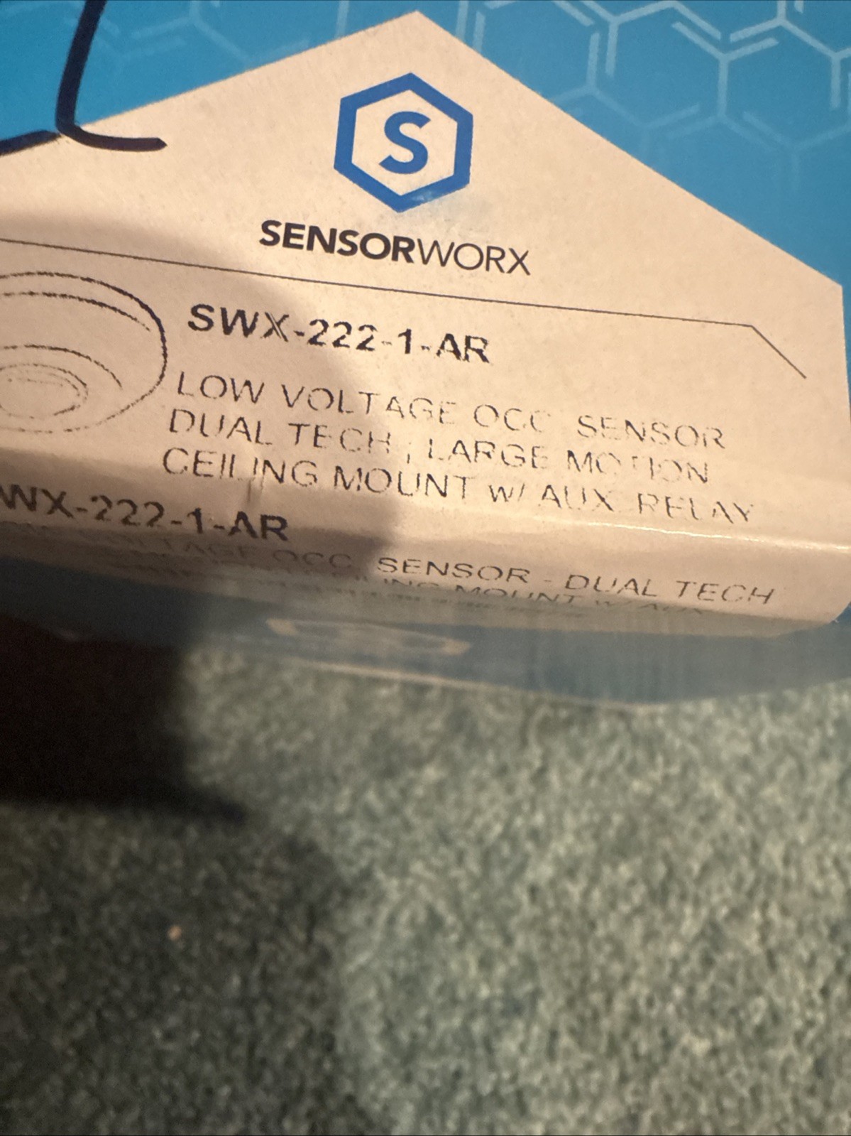 Sensorworx SWX-222-1 -AR Low Voltage Occ Sensor Large Motion Ceiling Mount