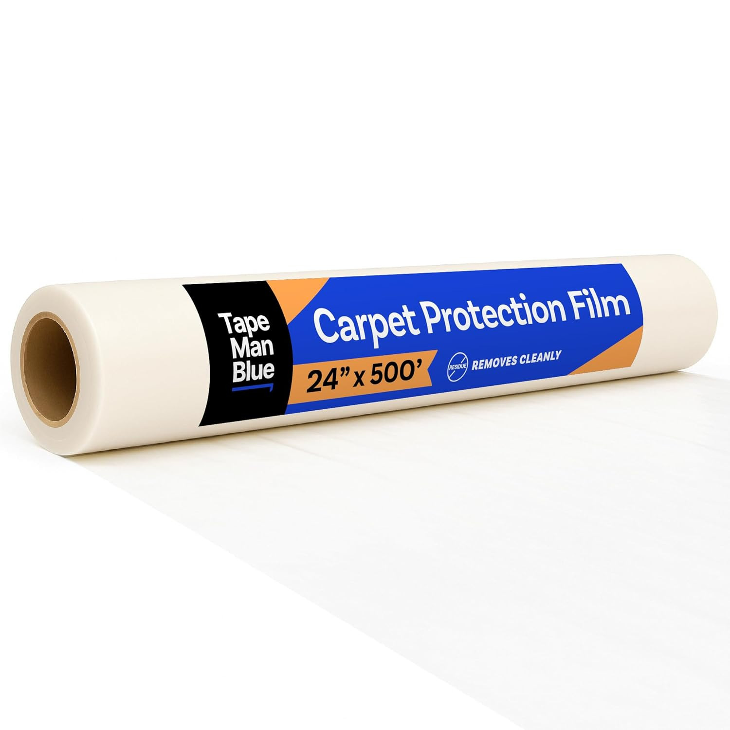 Carpet Protection Film, 24 Inch X 500 Foot Roll, Self Adhesive Plastic Carpet Pr