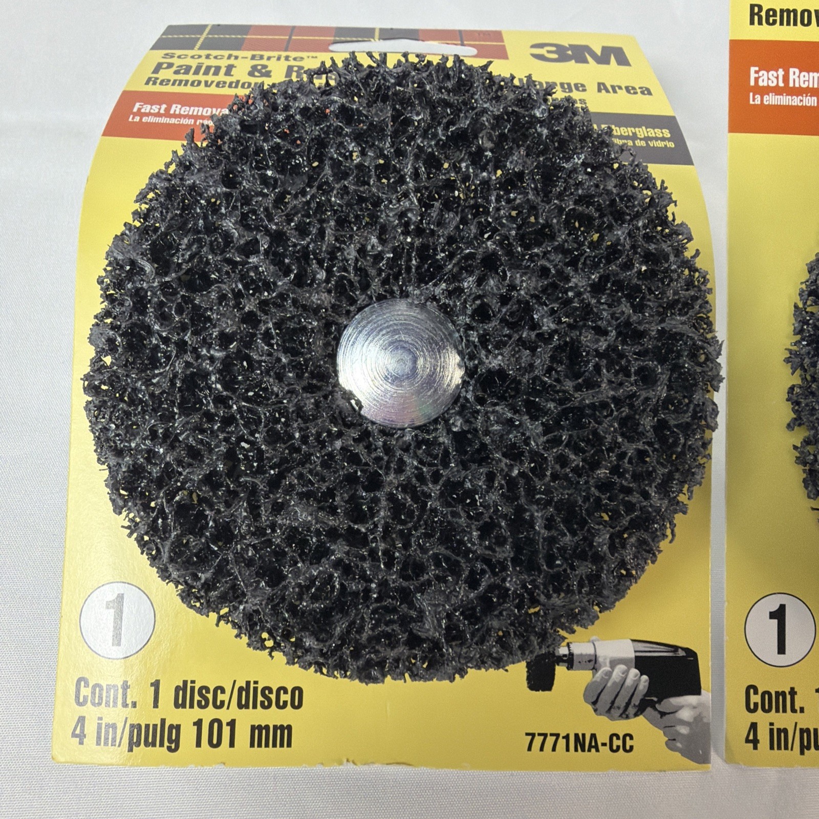 3M 7771NA-CC Drill-Mounting Metal Paint Rust Stripper- Quantity 3