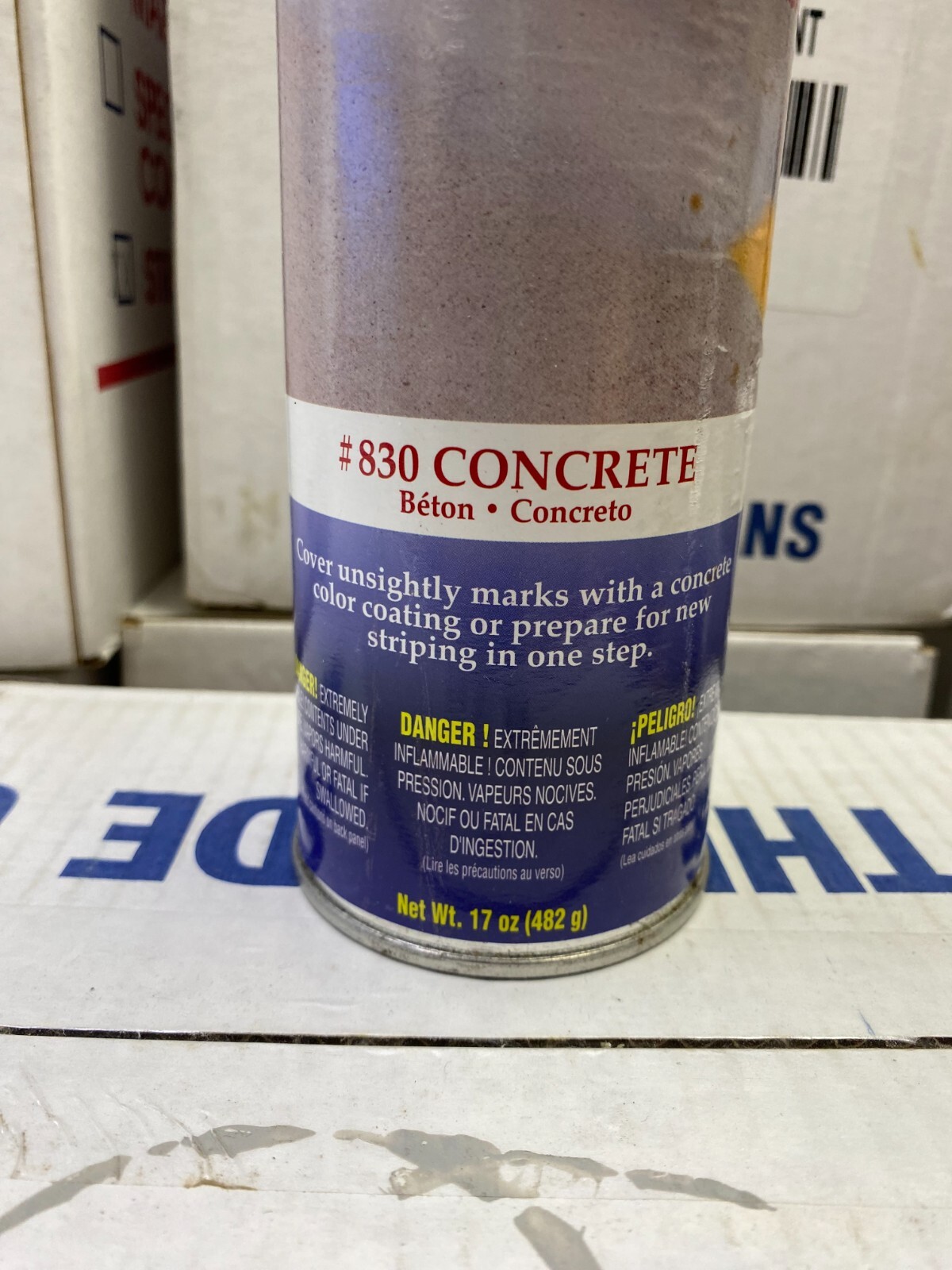 AERVOE REDO IT #830 CONCRETE GRAY STRIPING PAINT 12 PACK 20 OZ CANS