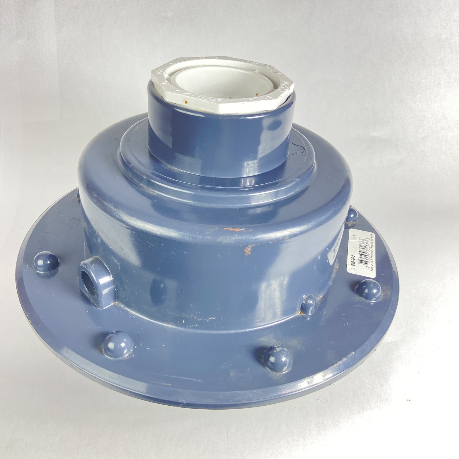 Sioux Chief Hub PVC Floor Drain 9” Round Grate, 15” Outer Circle, & 4” PVC
