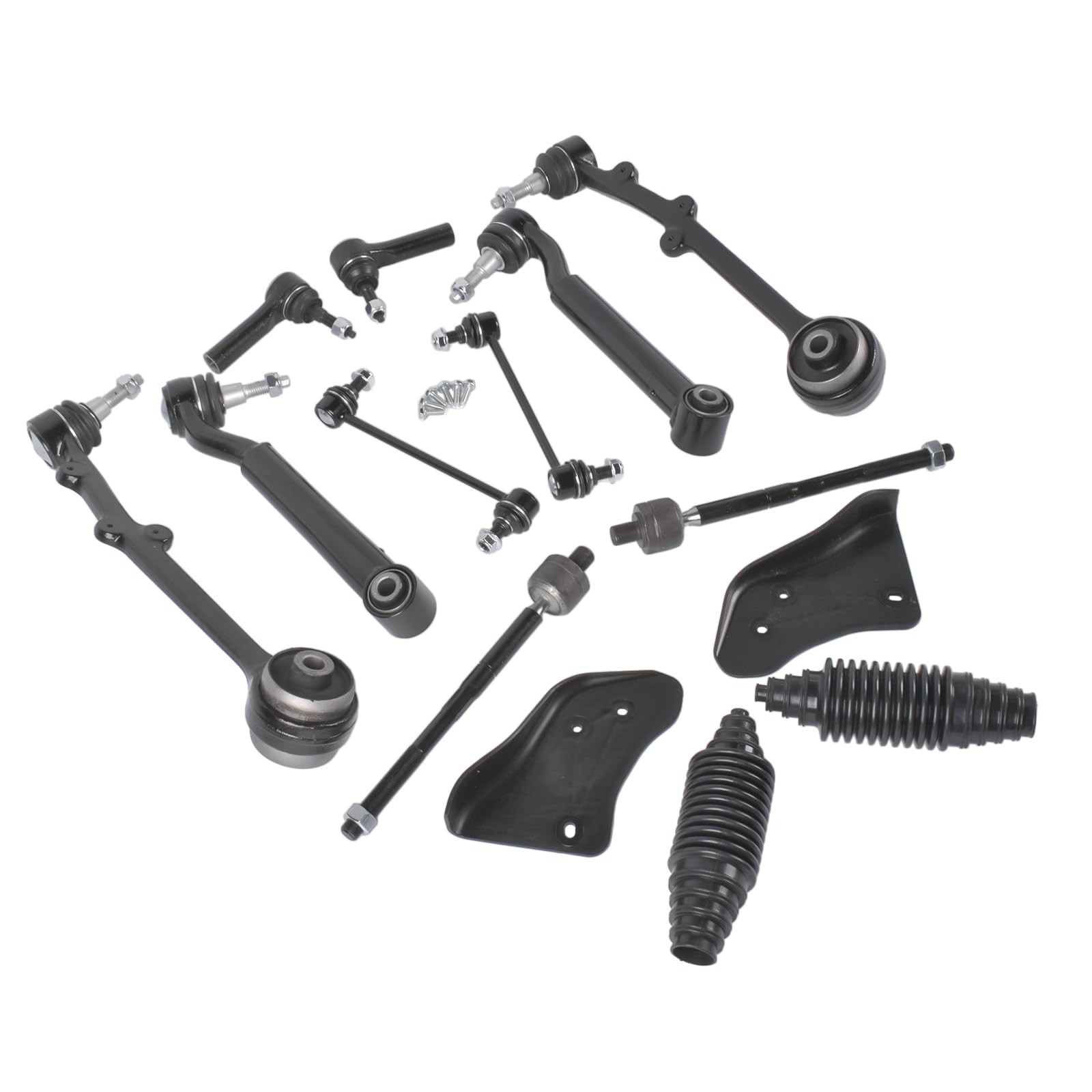 12-Piece Front Steering Suspension Kit Control Arms Ford Mustang 2015-2019