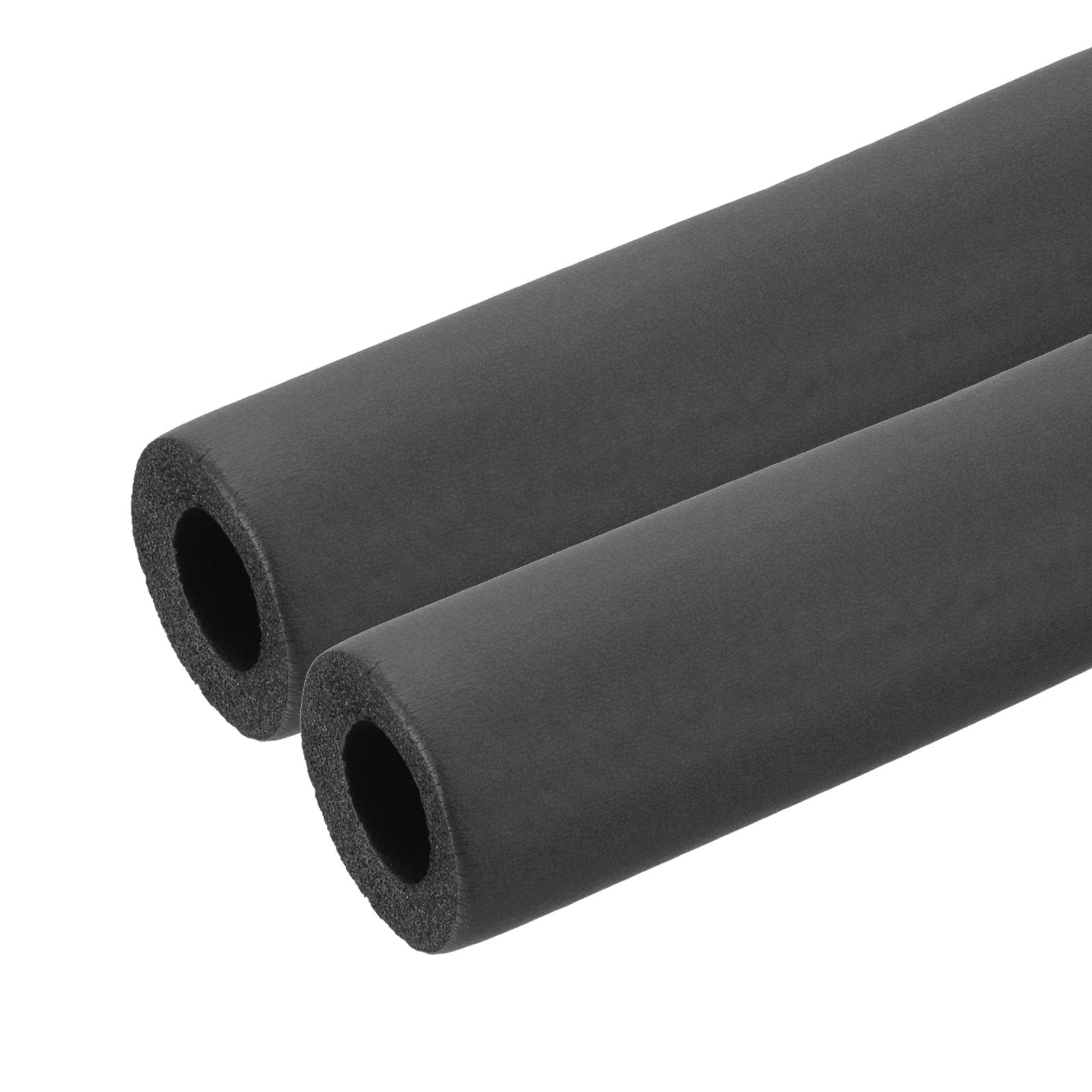 2Pcs 3/4″ (19mm) ID x 1.3Ft x 0.35″ Pipe Insulation Foam Tube, Black