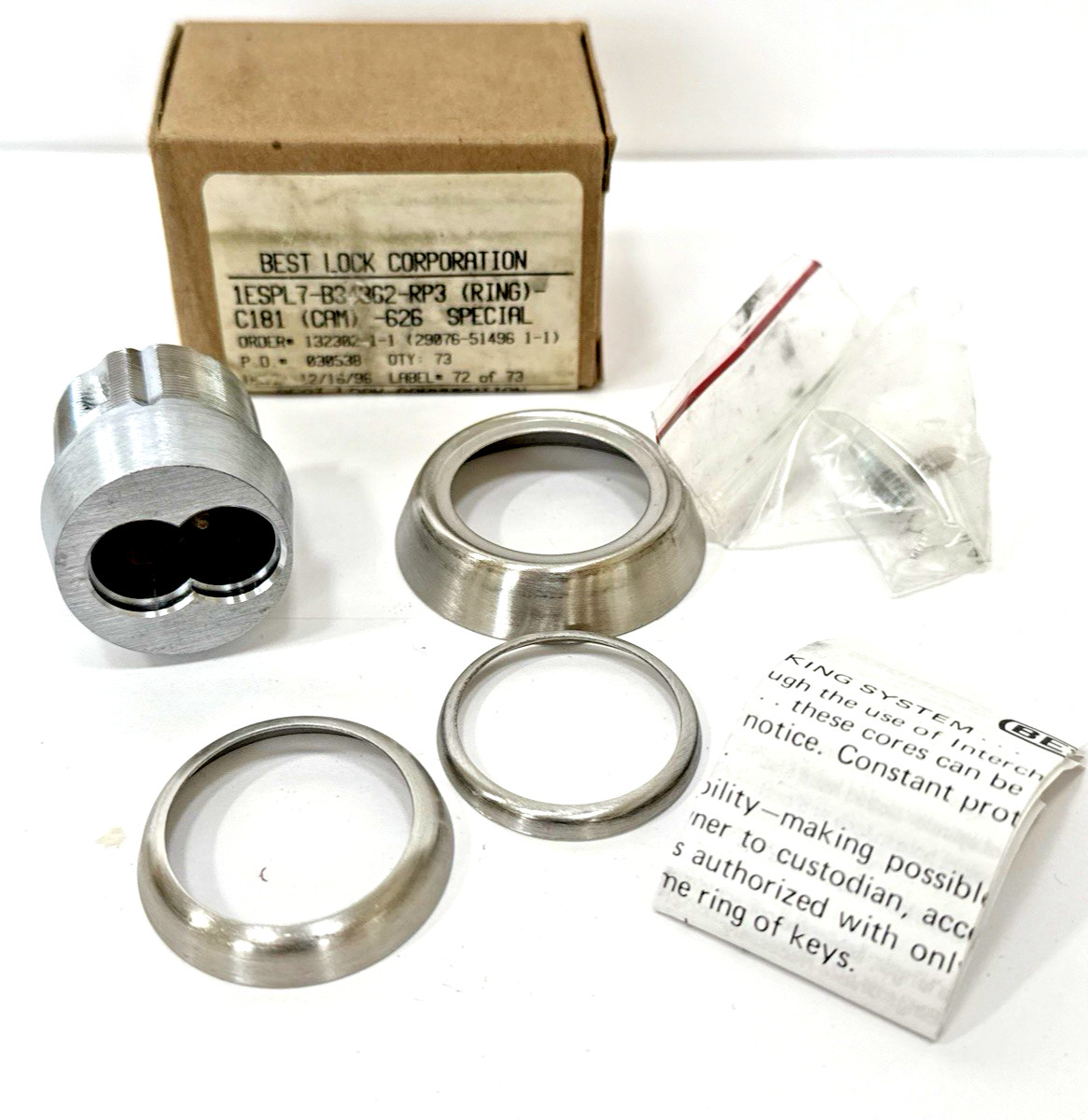 Best Access Systems 1ESPL7-B34362-RP3-C181-626-Cylinder