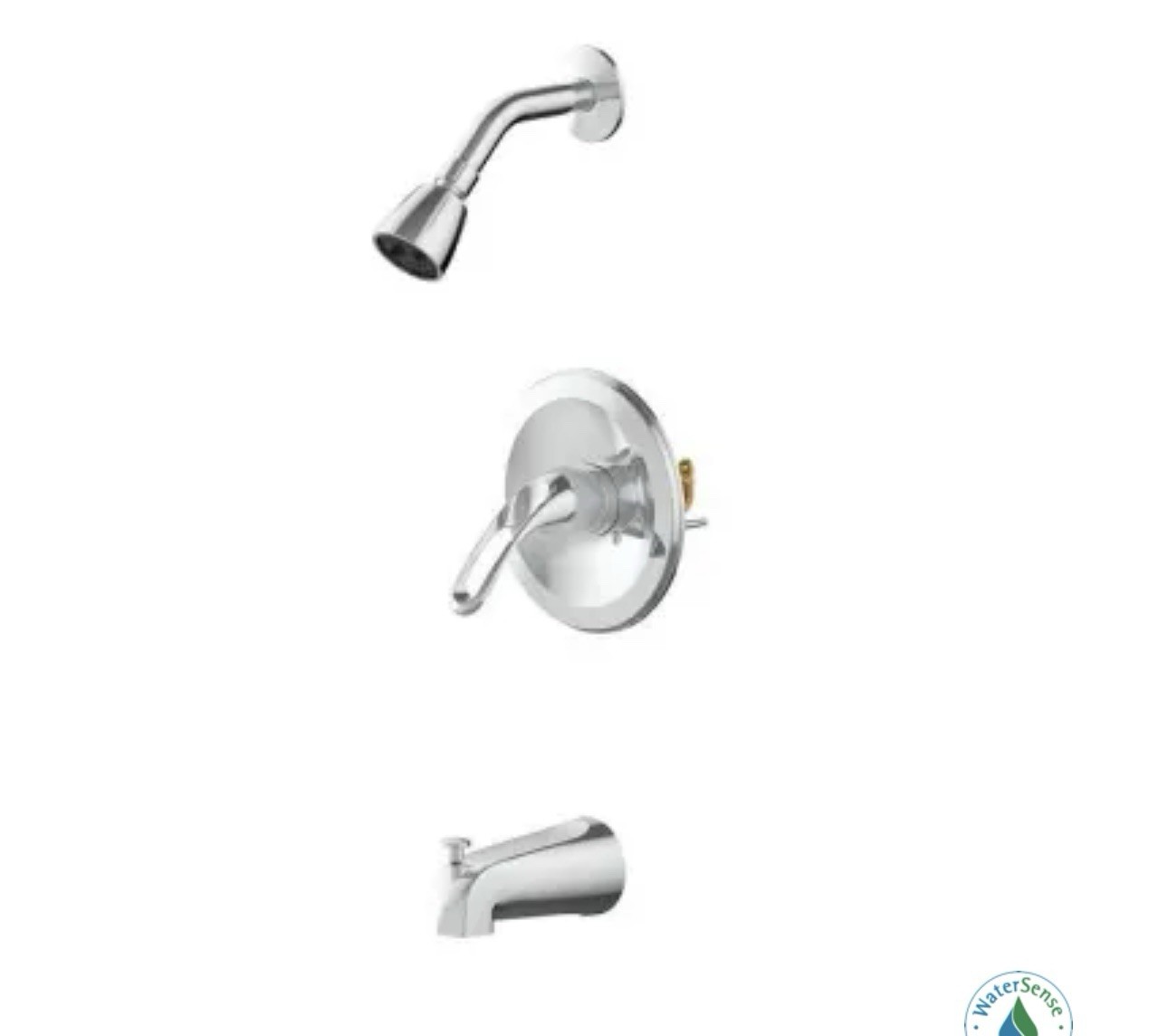 Anchor Point Single-Handle 1-Spray Tub and Shower Faucet in Chrome 1.8GPM