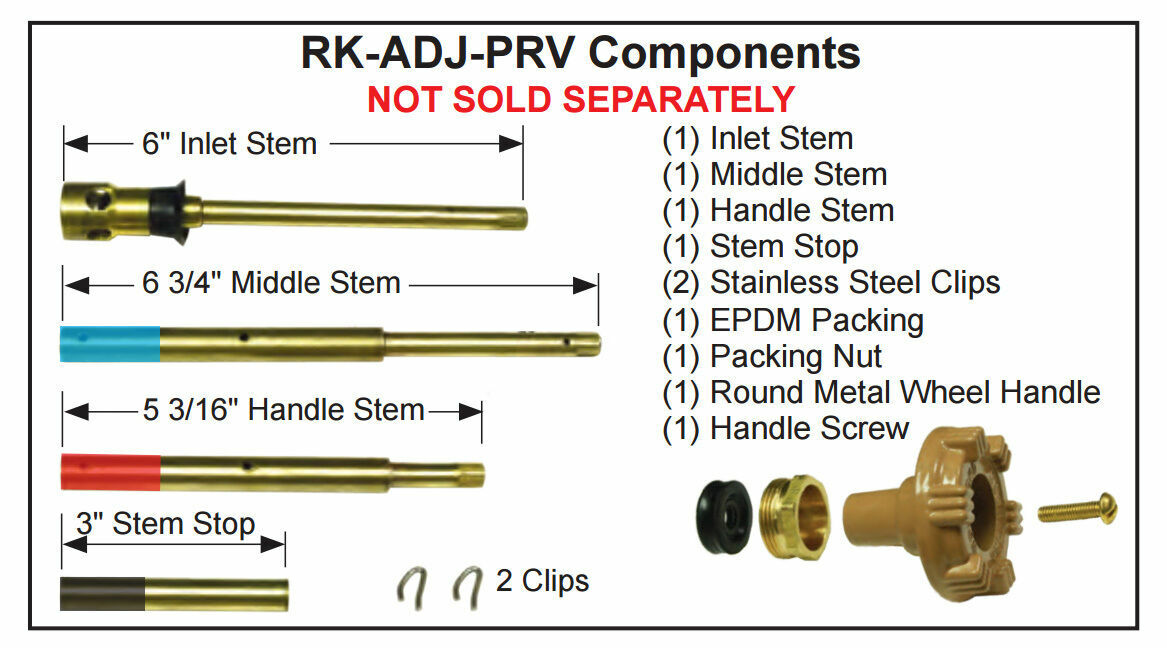 Woodford Frost Proof Conversion Kit – RK-ADJ-PRV Converts Older Woodford Faucets