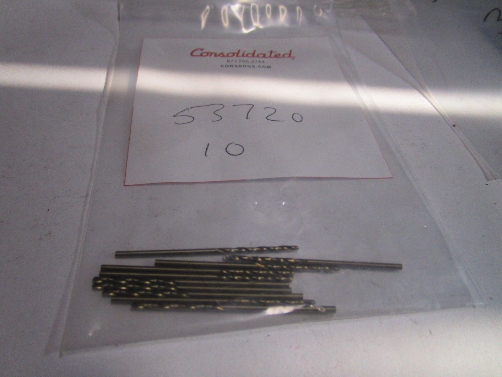 1/16″ Hi-Molybdenum Steel 135° Split Point Gold Finish Jobber Drill QTY 10