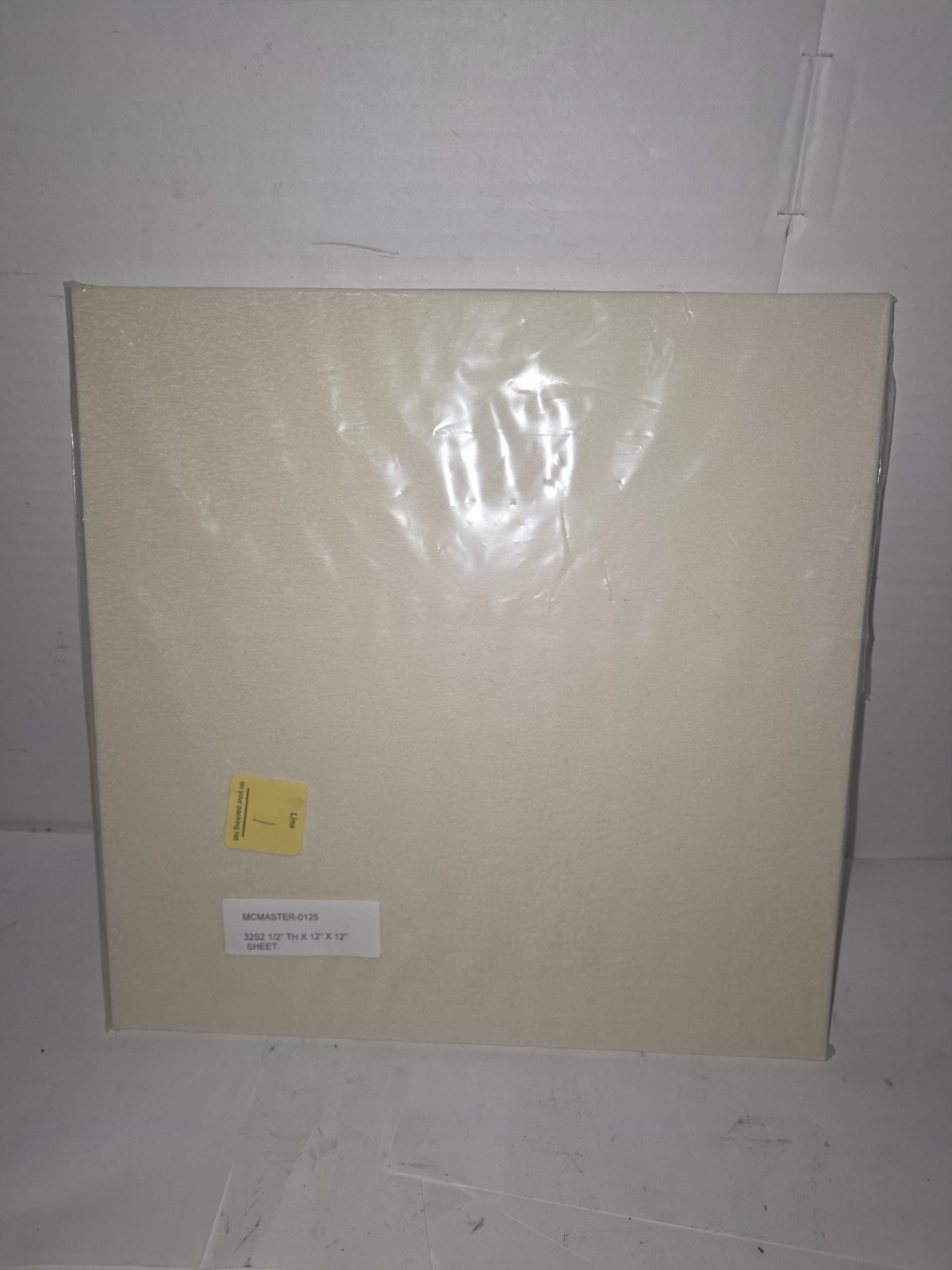 1/2″ Thickness 12″ x 12″ Off-White Strong Wool Fiber Felt S2-32 Sheet Plain Back