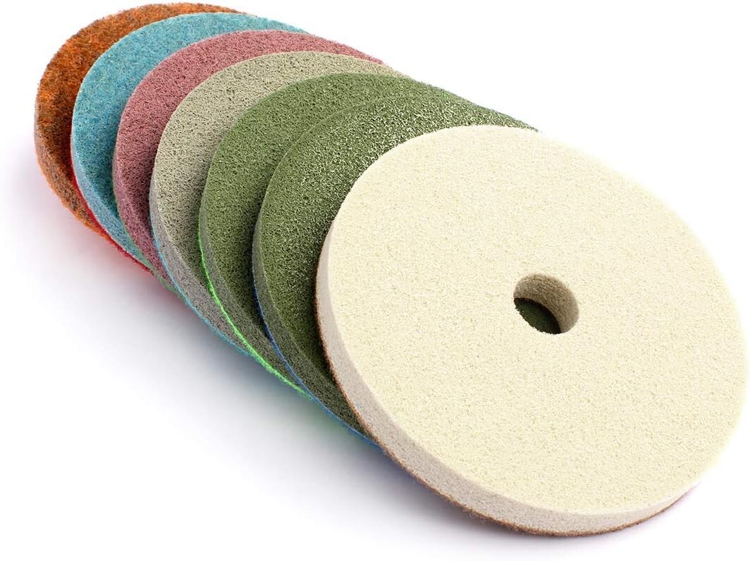 5″ Granite Marble SURFACING STONE PROCESSING Diamond Polishing Sponge Pad