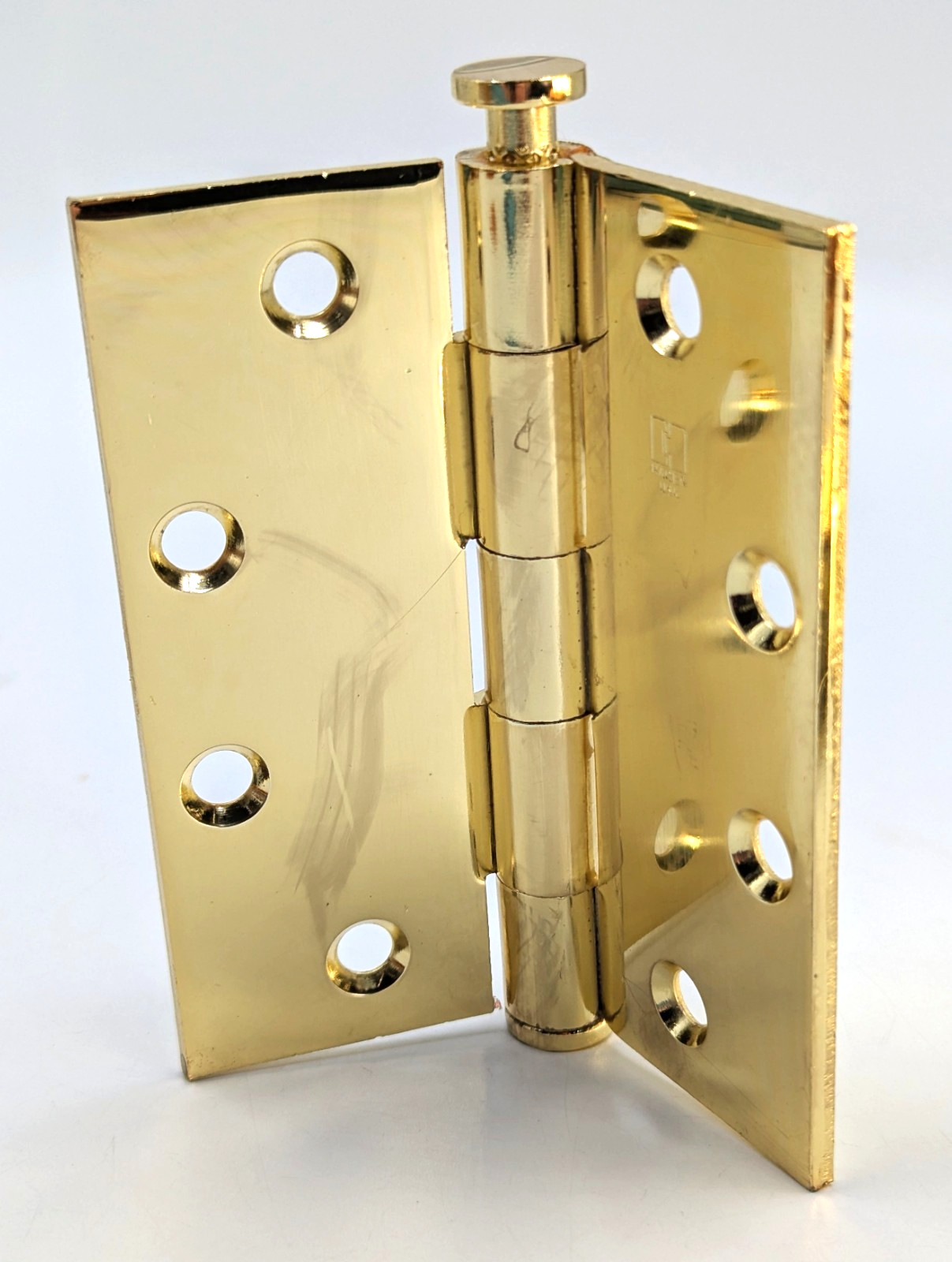 NOS! Set of 3 Hager 1279 4.5” x 4” Bright Brass Commercial Door Hinges US3 632