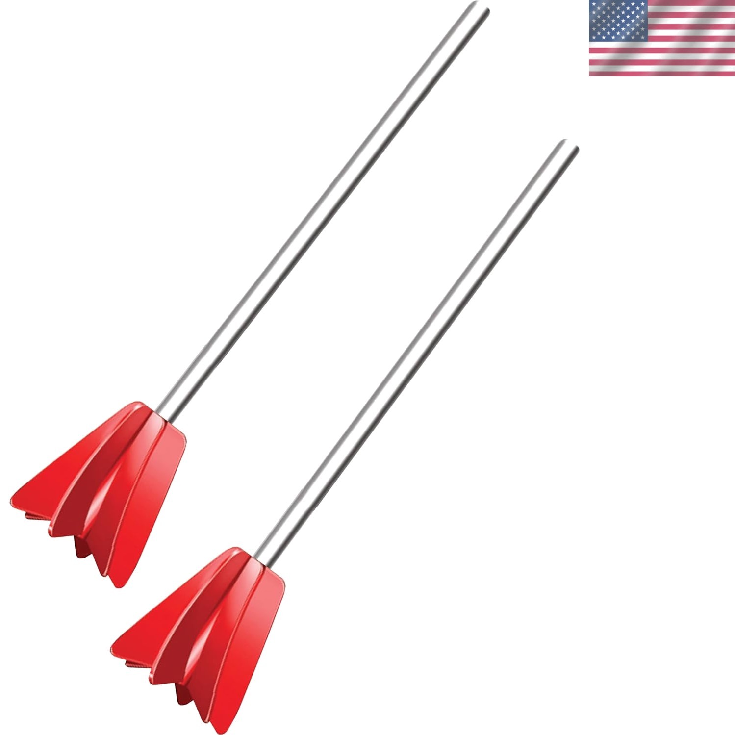 HMQ Helix Paint Mixer for Drill – 2 Pack, Fits 1-Quart & 1-Cup Containers