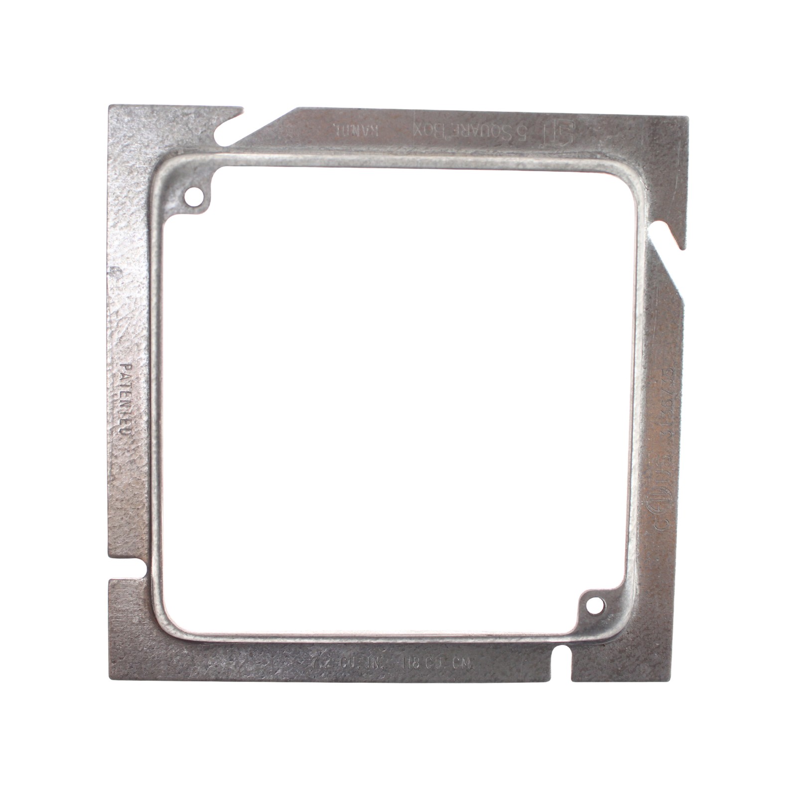 RANDL N-54012 5″X4″ SQUARE TELECOMMUNICATION 1/2″ RAISE EXTENSION RING (20 PACK)