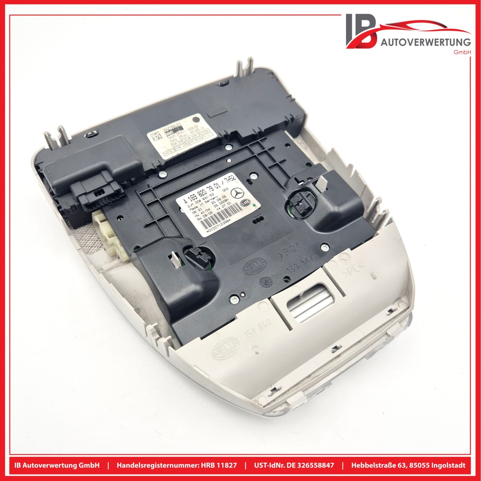 MERCEDES-BENZ A-CLASS W169 A200 Interior Light Sunroof Switch A1698207901