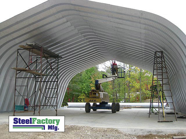 Steel Gambrel Arch 40x60x18 Construction Equipment Storage Building Kit A-Series