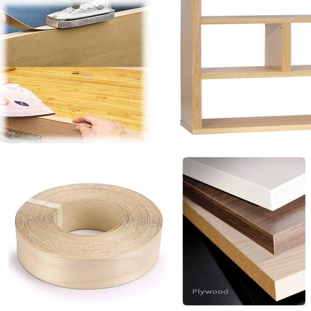 Skelang 2” × 50′ Birch Edge Banding, Roll Wood Tape, Iron-on x