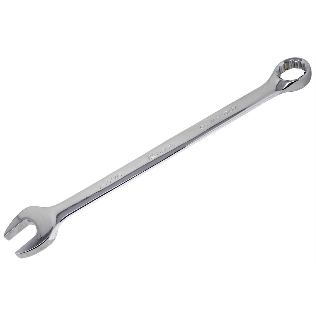 K Tool International Wrench 1-7/16 Inch Combination 12 Point 15 Degree High Pol