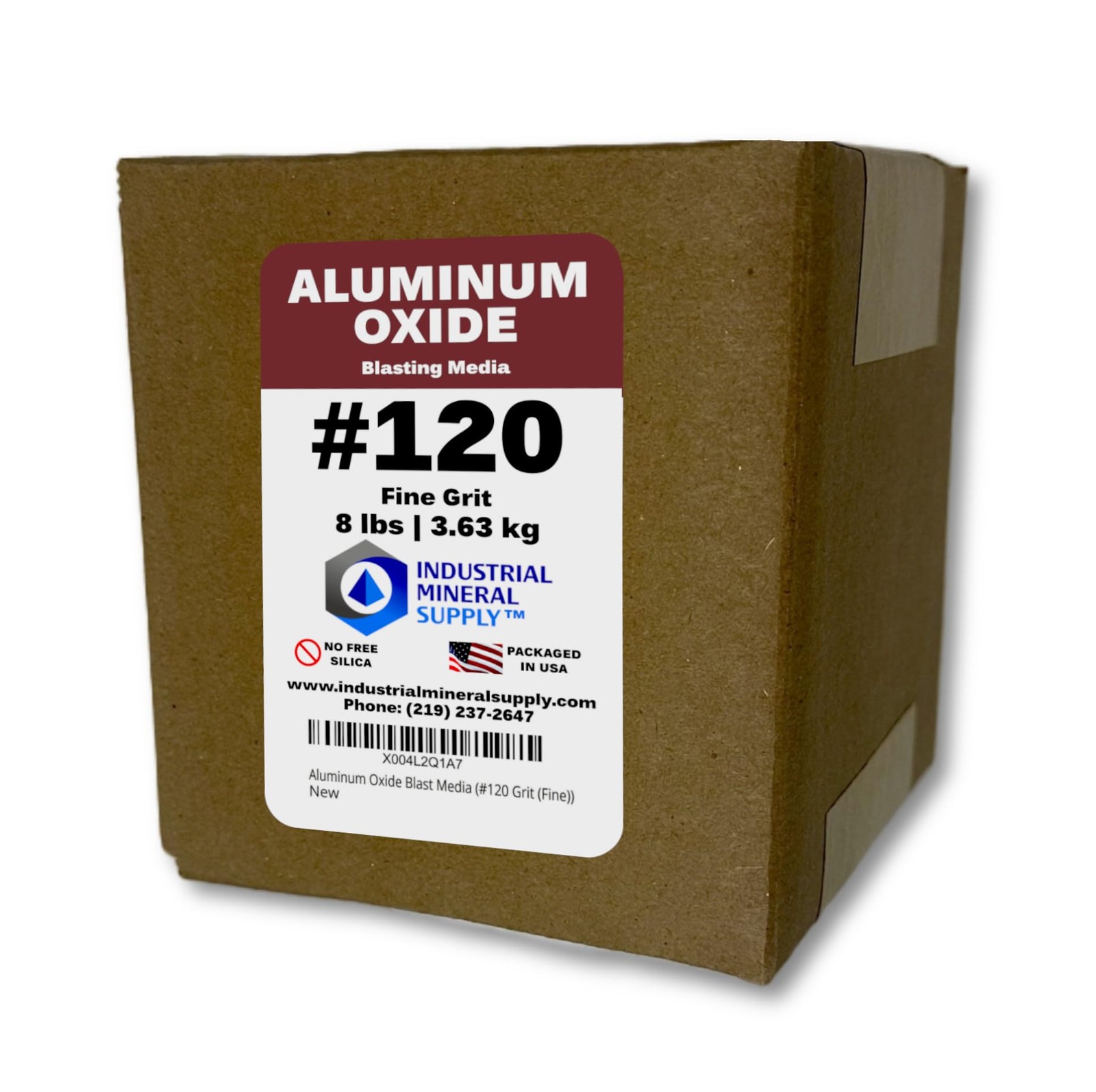 #120 Grit Fine Aluminum Oxide Blast Media for Sandblasting Polishing Etching