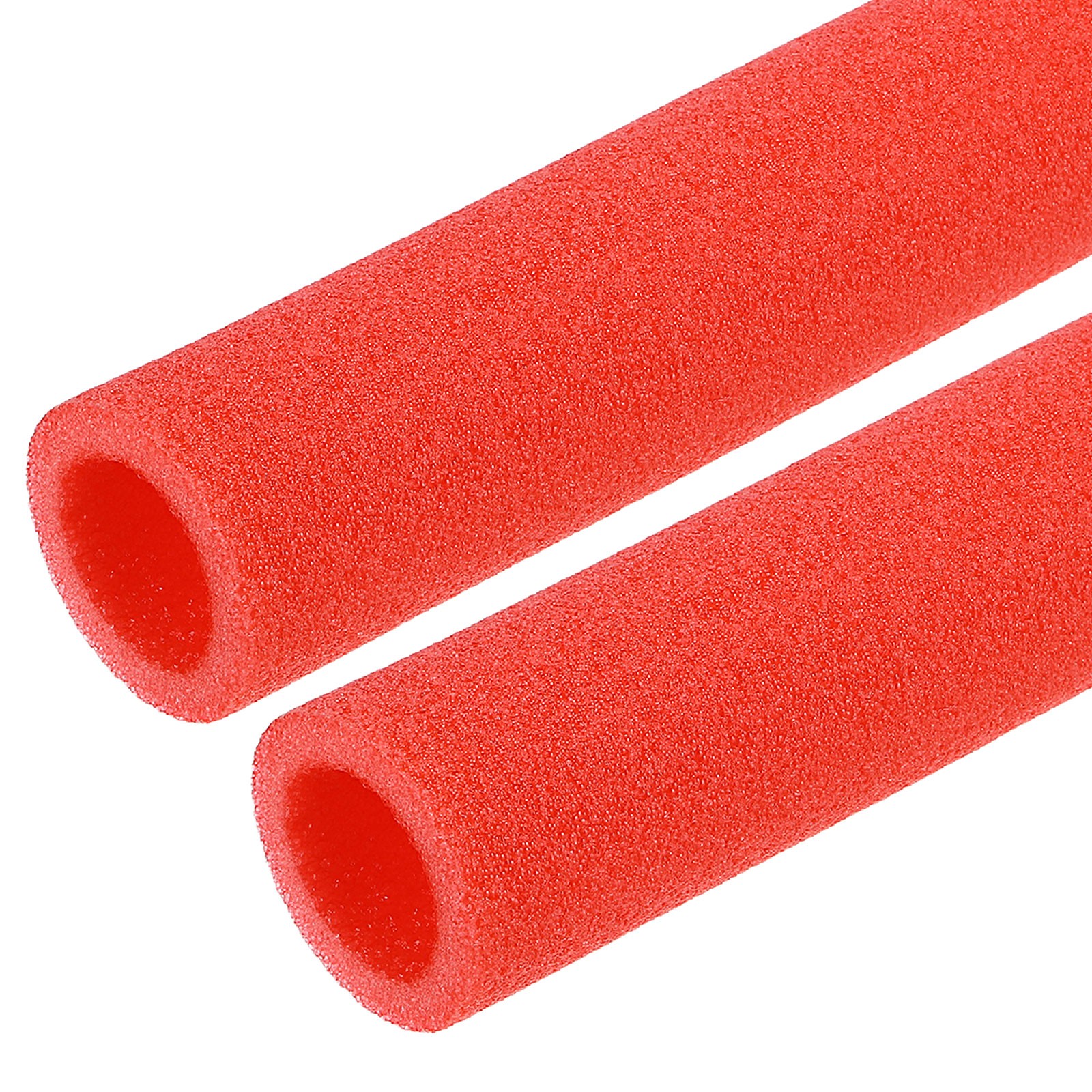 2pcs 1-1/9″ ID 3.3FT Pipe Insulation Foam Tube 1.77″ OD Tubing Cover Red