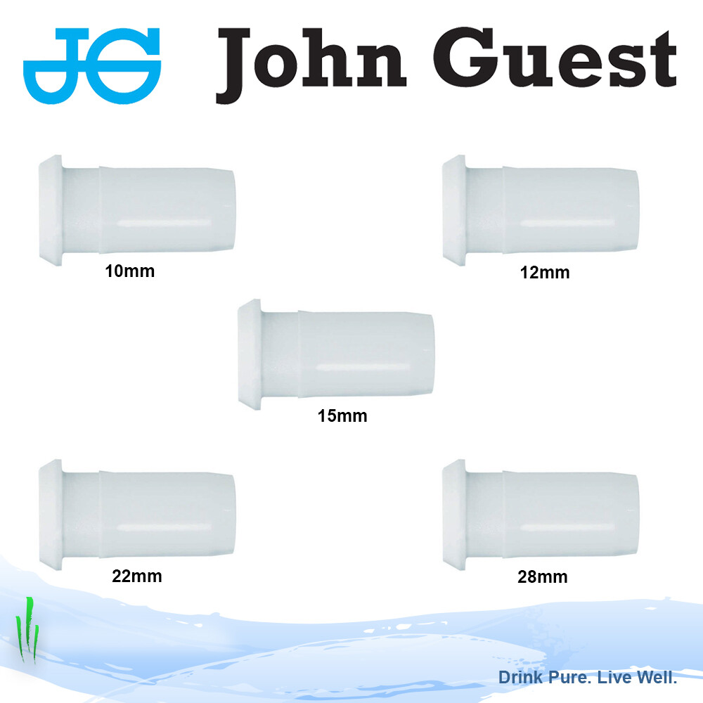 John Guest Tube Inserts / Pipe Support – 10mm, 12mm, 15mm, 22mm, 28mm