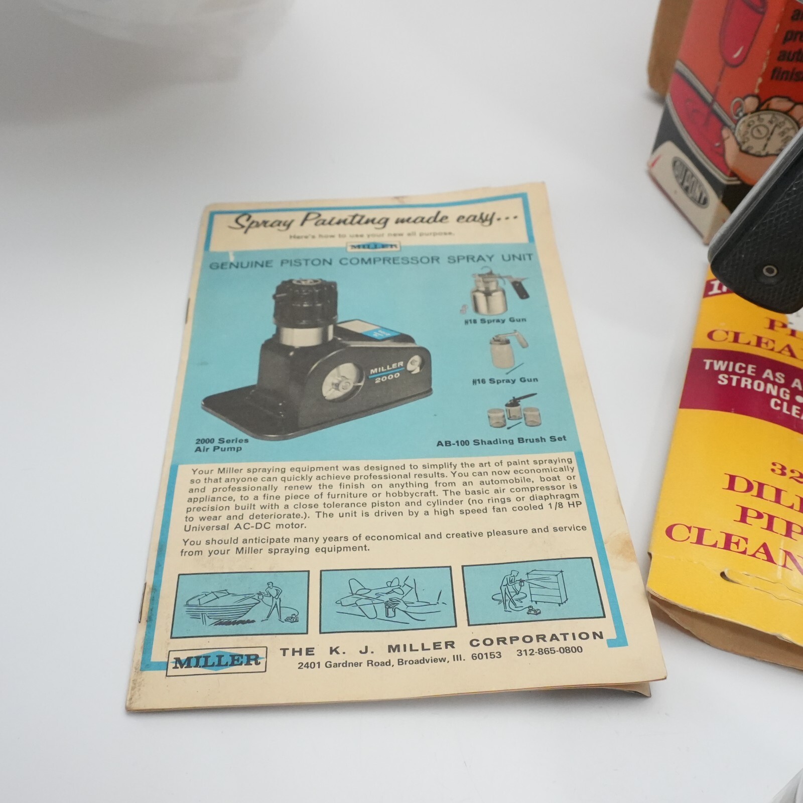 Vintage MILLER Model 2000 Paint Spray System Compressor Accessories – Nice