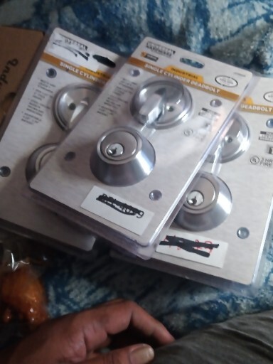 Universal Hardware Commercial Single Cylinder Satin Chrome Deadbolt